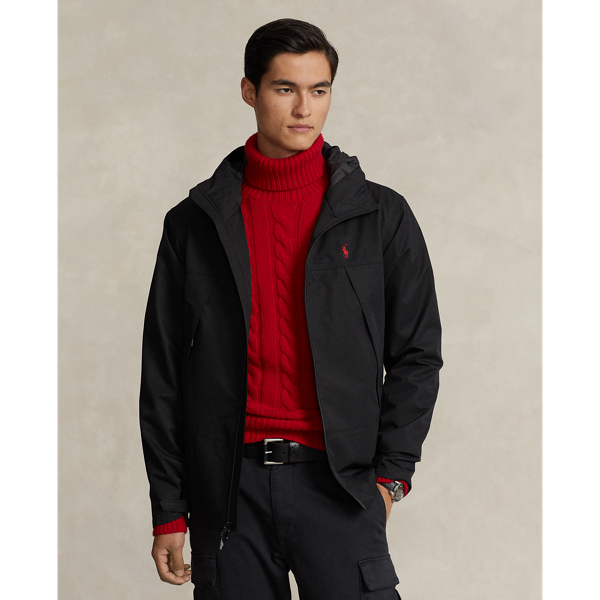 Ralph Lauren Water-resistant Hooded Jacket In Polo Black