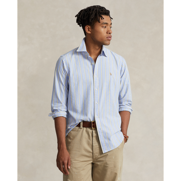 Ralph lauren cheap striped oxford shirt