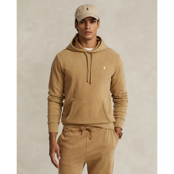 Ralph Lauren Loopback Fleece Hoodie In Rustic Tan