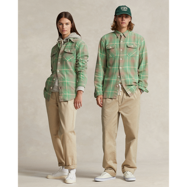POLO RALPH LAUREN POLO X ELEMENT BIG FIT PLAID WORKSHIRT