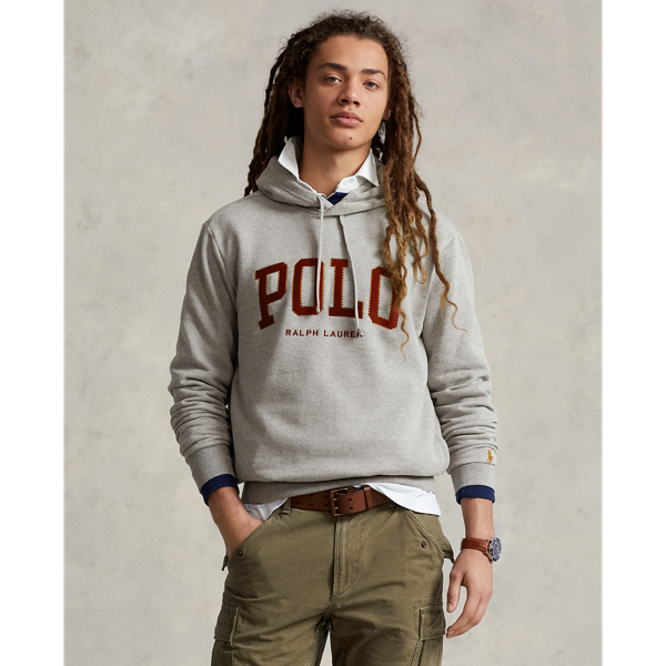 Polo Ralph Lauren The Rl Fleece Logo Hoodie In Dark Vintage