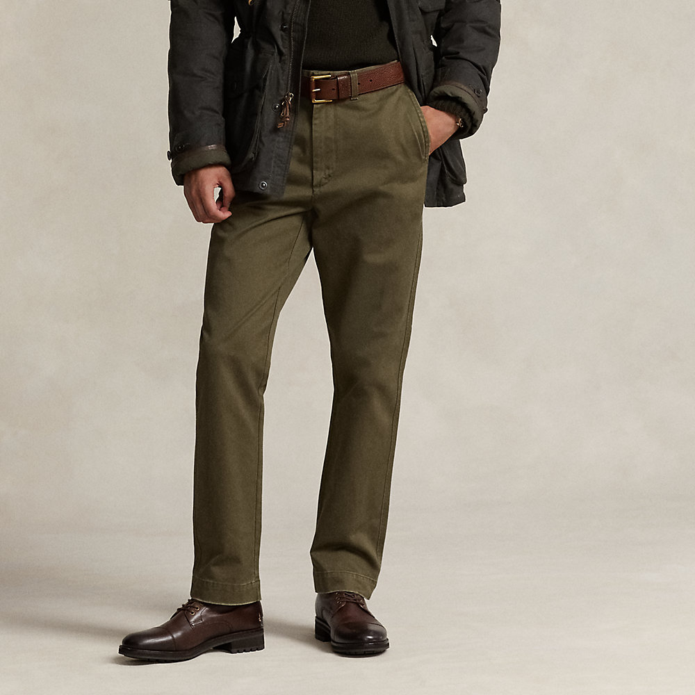 Ralph Lauren Salinger Straight Fit Chino Pant In Canopy Olive