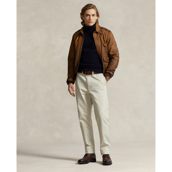 Ralph Lauren Salinger Straight Fit Chino Pant In Classic Stone