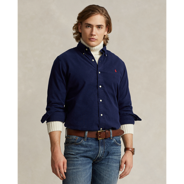 Custom Fit Brushed Flannel Shirt