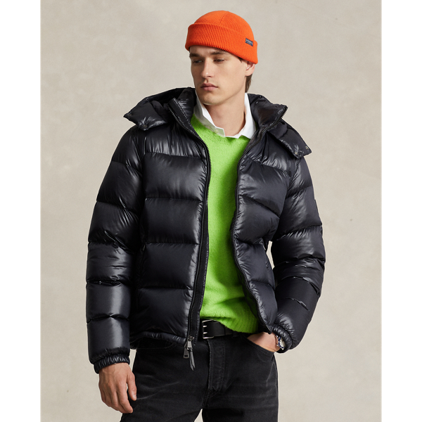 Ralph Lauren The Decker Glossed Down Jacket In Polo Black Glossy ModeSens