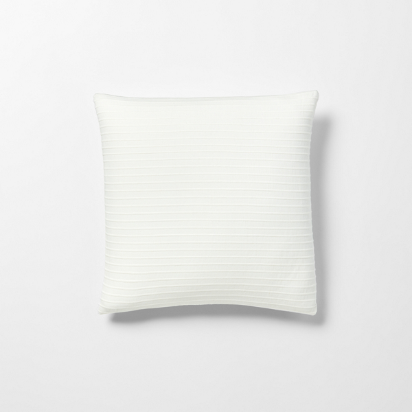 Ralph Lauren Annie Textured Stripe Throw Pillow In Cream