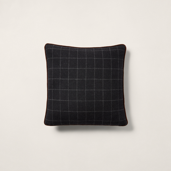 Ralph Lauren Hughe Throw Pillow In True Charcoal