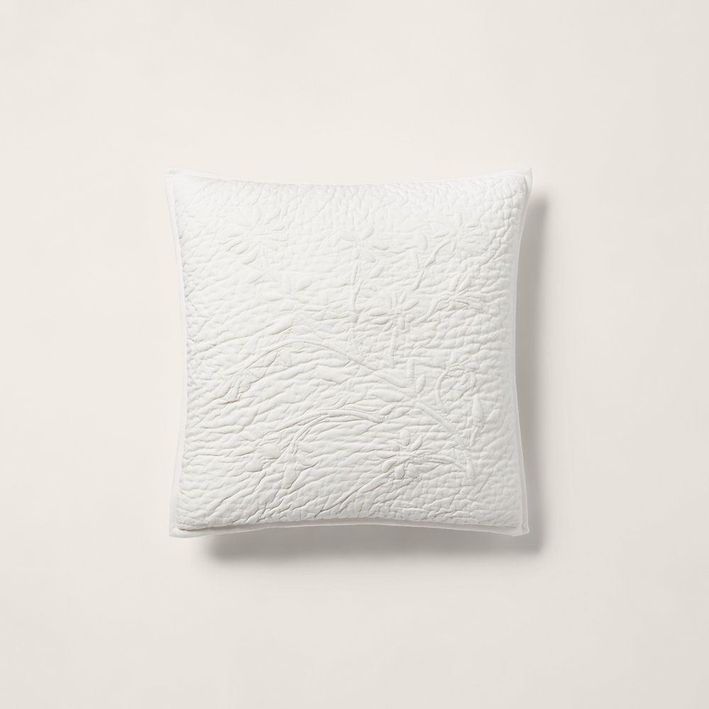 Ralph Lauren Woodlock Throw Pillow In True Cream