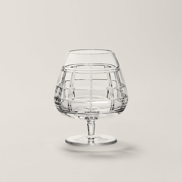 Ralph Lauren Hudson Plaid Brandy Glass In Clear