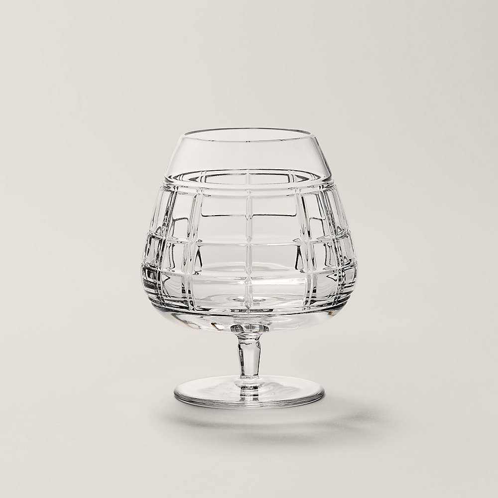 Ralph Lauren Hudson Plaid Brandy Glass In Clear