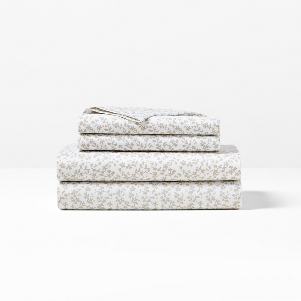 Polo Ralph Lauren Spencer Sateen Floral Sheet Set In Grey