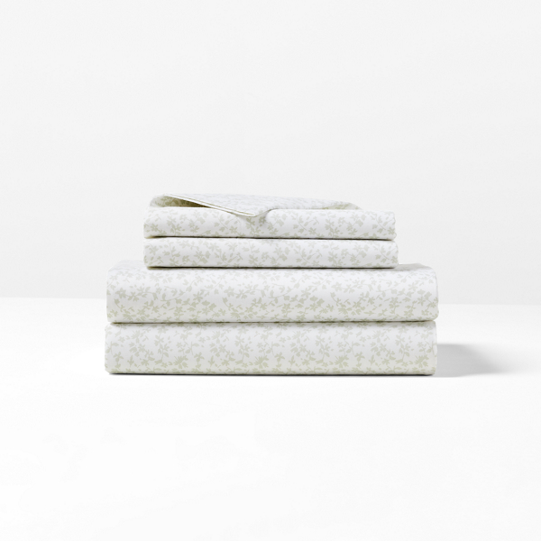 Polo Ralph Lauren Spencer Sateen Floral Sheet Set In Classic Sage
