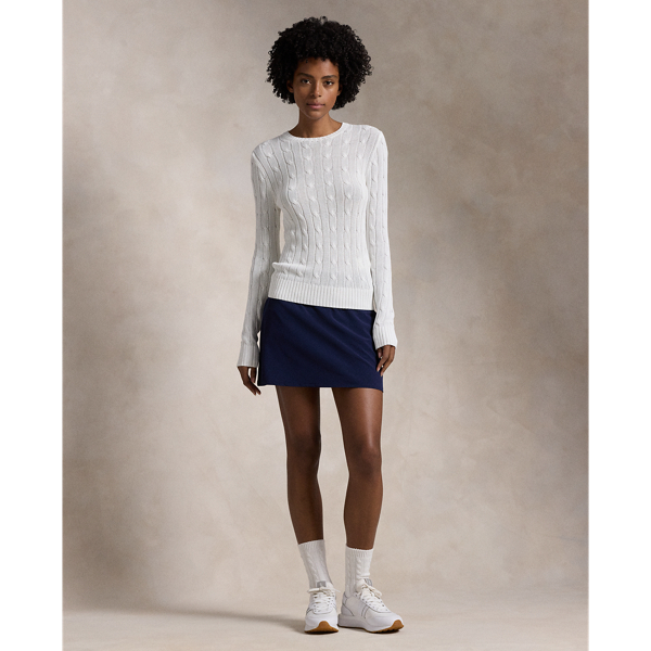 Rlx Golf 15" Pleated Performance Skort In Refined Navy