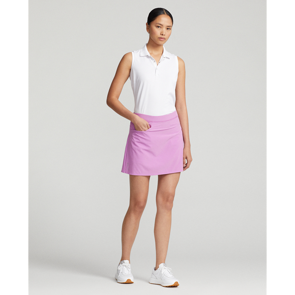 Rlx Golf 17" Pleated Four Way-stretch Skort In New Hibiscus