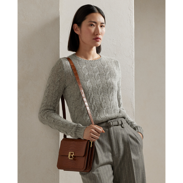 Polo Ralph Lauren Long-sleeved Round-neck Sweater In Grey Mouline
