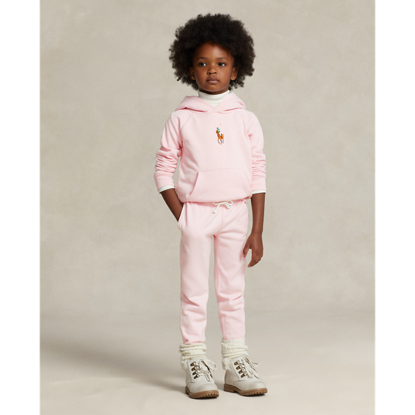Polo Ralph Lauren Toddler and Little Girls Satin-Striped Fleece Jogger  Pants - Macy's