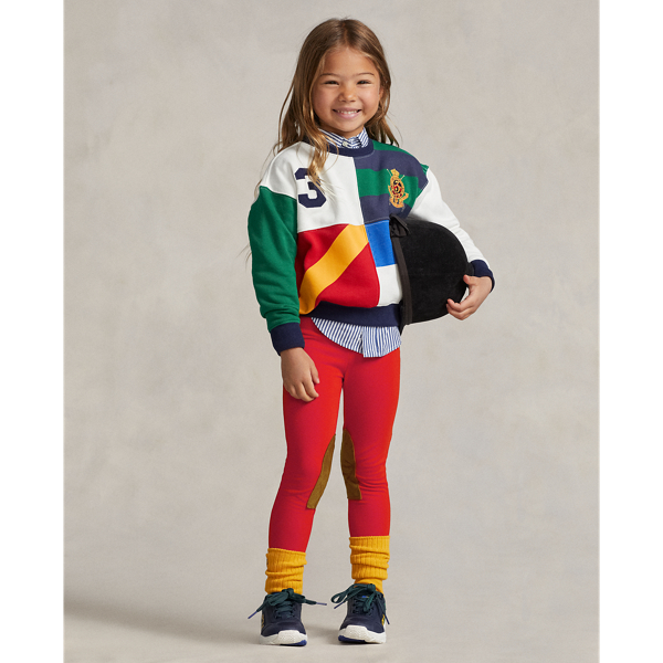 Polo Ralph Lauren Kids' Equestrian-inspired Jersey Legging In Red