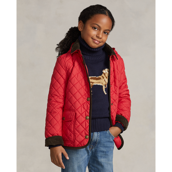 Polo Ralph Lauren Kids' Quilted Water-repellent Barn Jacket In Rl