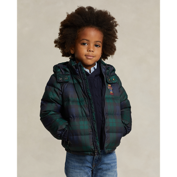 Polo bear hot sale quilted down jacket