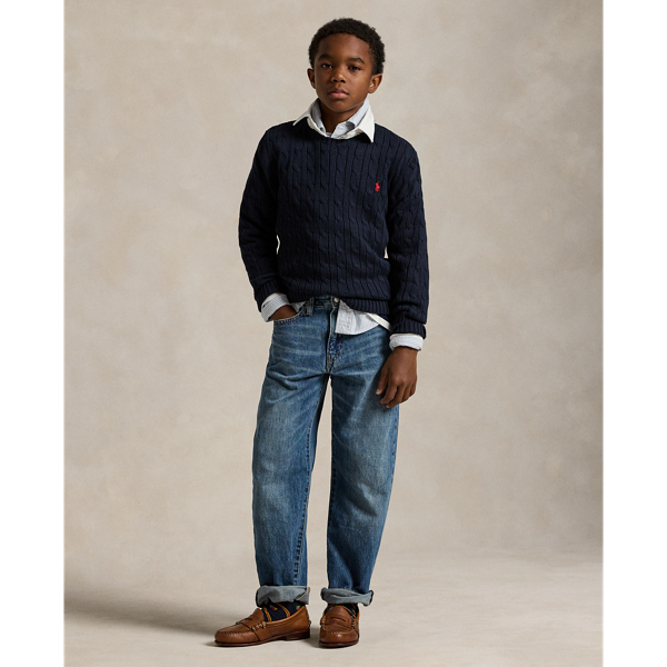 Polo Ralph Lauren Kids' Lynwood Relaxed Cotton Jean In Pierson Indigo