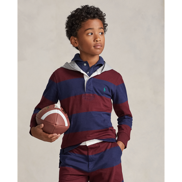 Striped cotton 2024 rugby shirt