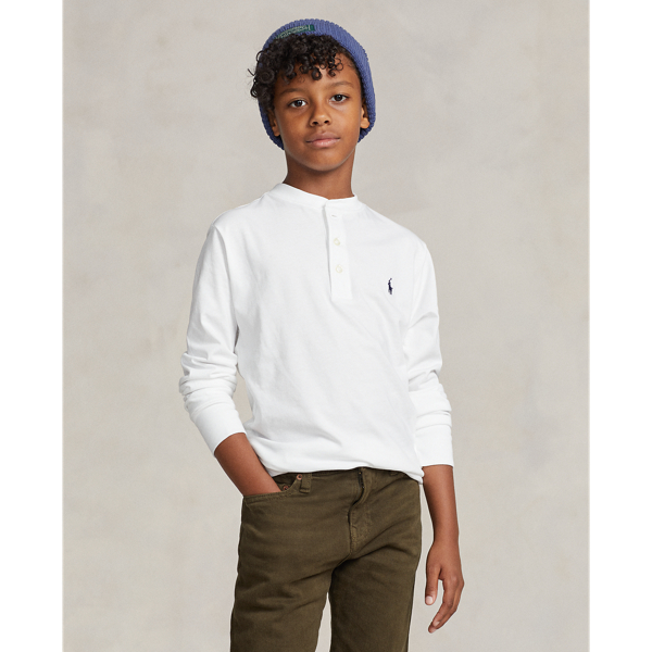 polo ralph lauren cotton jersey henley shirt