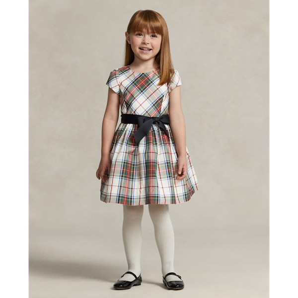 Tartan fit best sale and flare dress