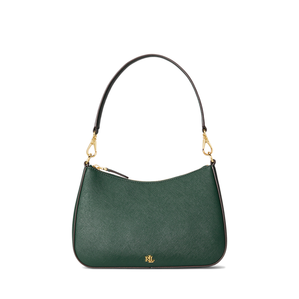 Ralph Lauren Crosshatch Leather Medium Danni Bag