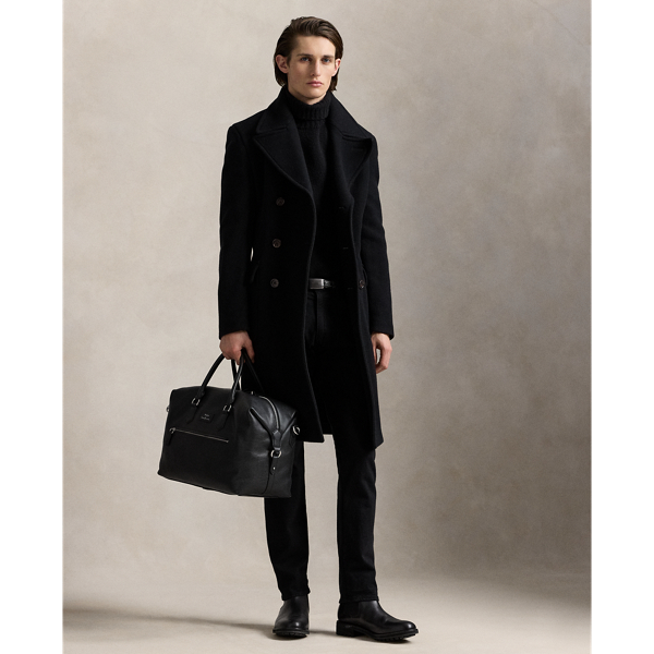 Sac de voyage en cuir chagrin - Polo Ralph Lauren - Modalova