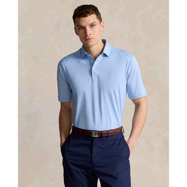 Rlx Golf Classic Fit Performance Polo Shirt In Austin Blue