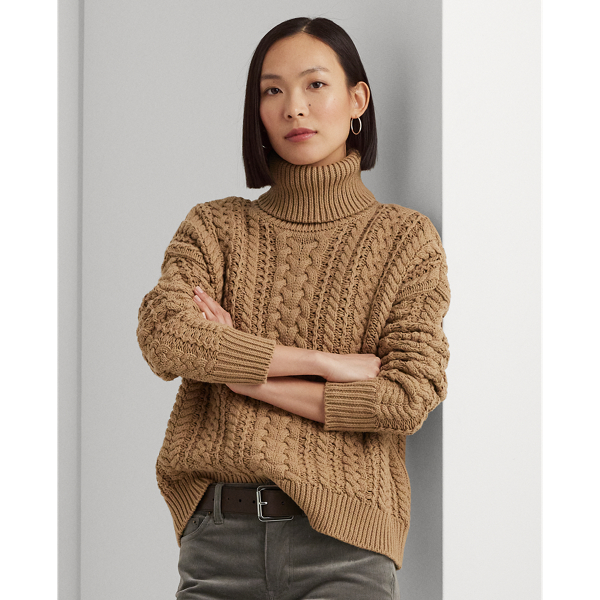 Ralph Lauren Cotton Blend Turtleneck Polo Ralph Lauren Big Girls