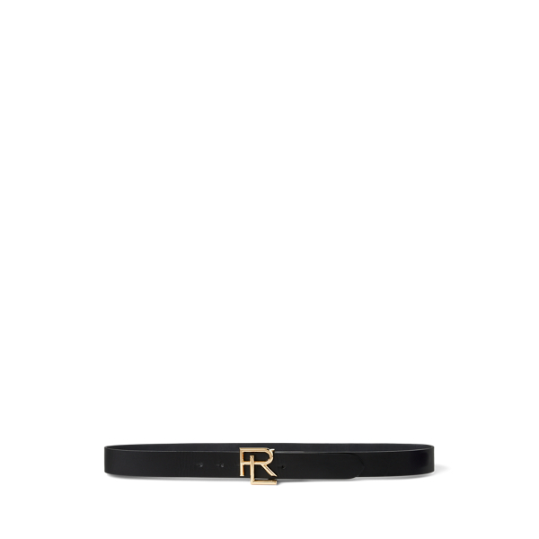 Shop Collection Rl Box Leather Belt In Black