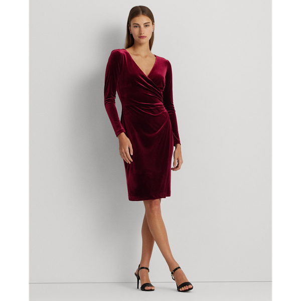 Lauren ralph lauren velvet dress sale