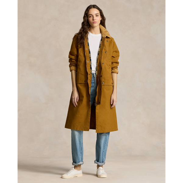 Polo Ralph Lauren Cotton Utility Jacket In Cafe Brown