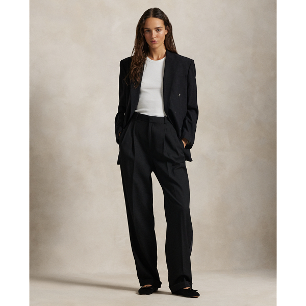 Wool Wide-Leg Tuxedo Trouser - Polo Ralph Lauren - Modalova