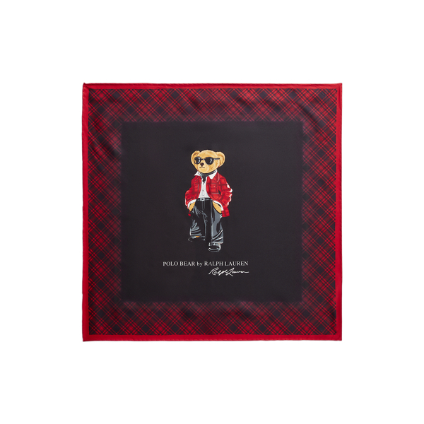 Écharpe Polo Bear en soie - Polo Ralph Lauren - Modalova