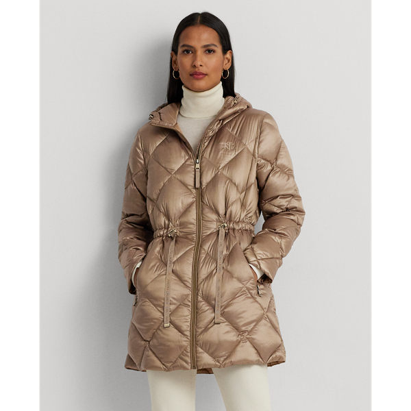 Lauren ralph lauren best sale quilted hooded anorak coat