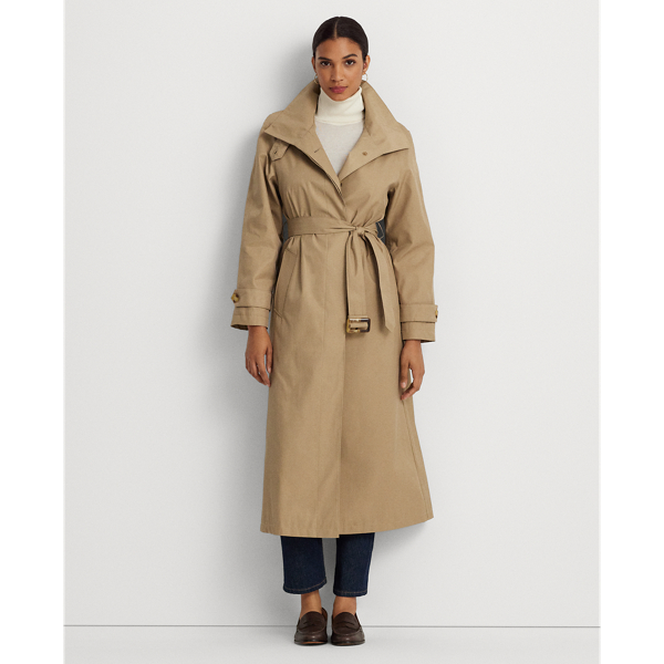 Lauren ralph lauren hotsell belted hooded trench coat