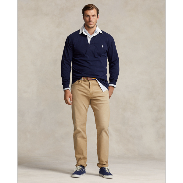 Shop Polo Ralph Lauren Varick Slim Straight Stretch Jean In Khaki