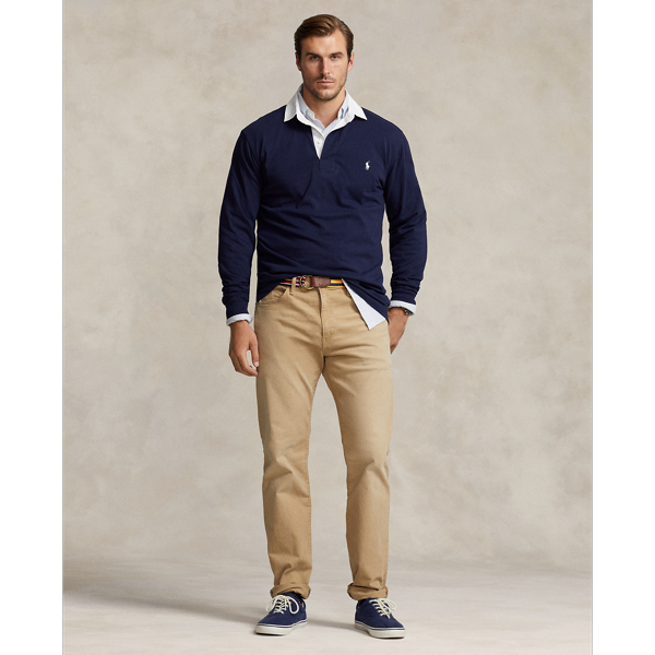 Polo Ralph Lauren Knit-like 5-pocket Sullivan Slim Pant In Khaki