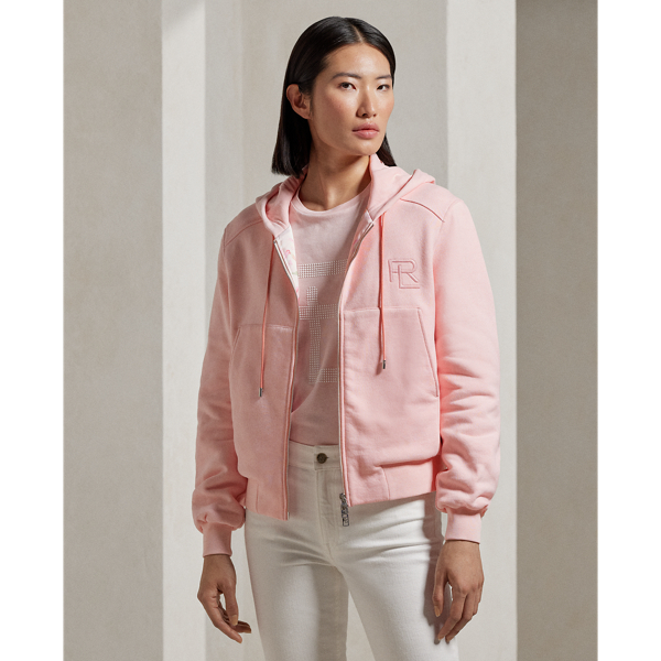 Shop Collection Lunar New Year Fleece Full-zip Hoodie In Pink