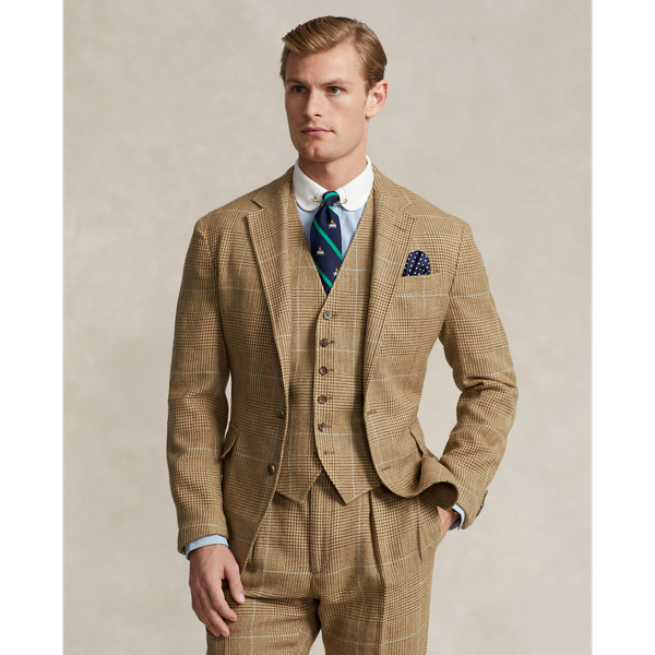 Shop Polo Ralph Lauren Polo Soft Tailored Plaid Tweed Jacket In Brown