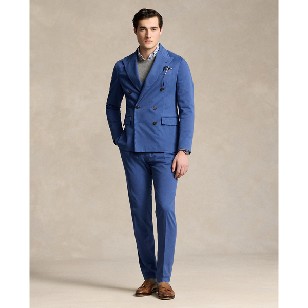 Shop Ralph Lauren Stretch Chino Suit Trouser In Old Royal