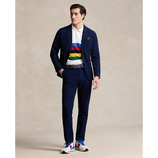 Ralph Lauren Seersucker Suit Trouser In Indigo