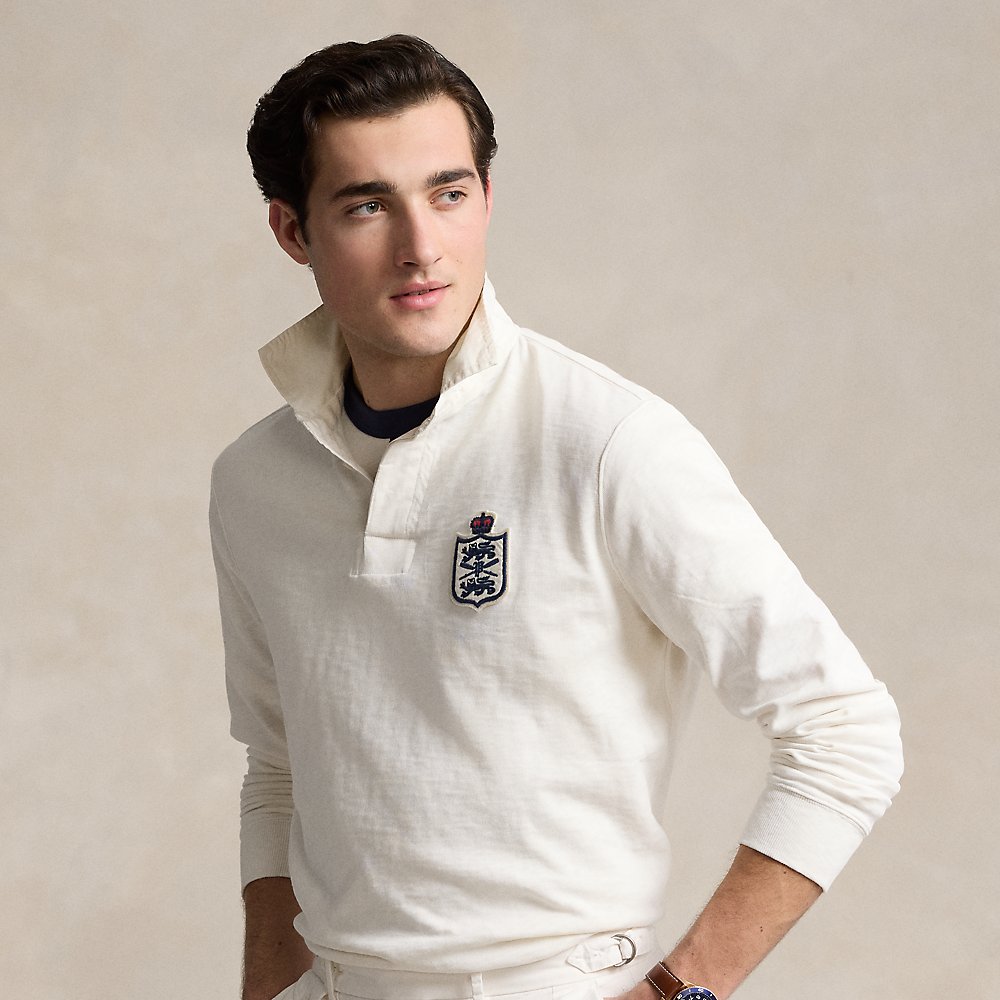 Ralph Lauren Classic Fit Jersey Graphic Rugby Shirt In Nevis Multi