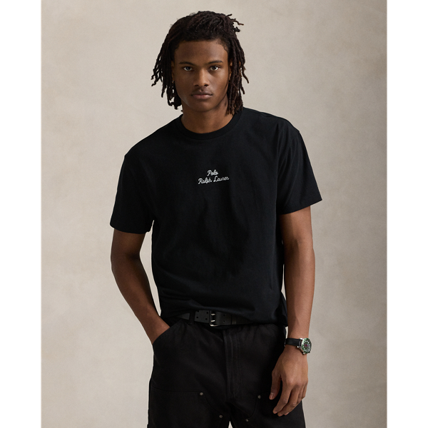 Ralph Lauren Classic Fit Logo Jersey T-shirt In Polo Black