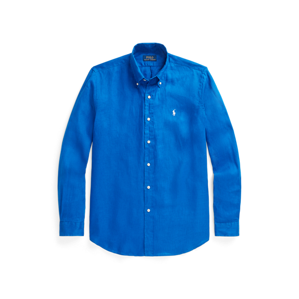 POLO RALPH LAUREN(ポロラルフローレン) ：リネンシャツ麻紺色