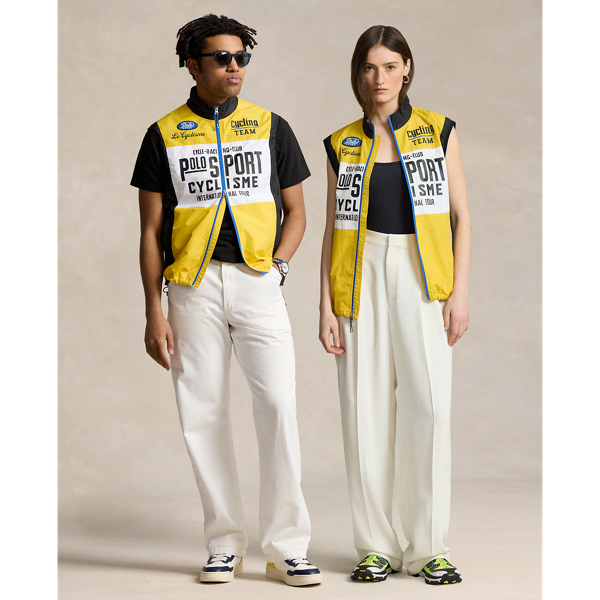 Shop Ralph Lauren Polo Sport Water-resistant Vest In Yellow/white/black