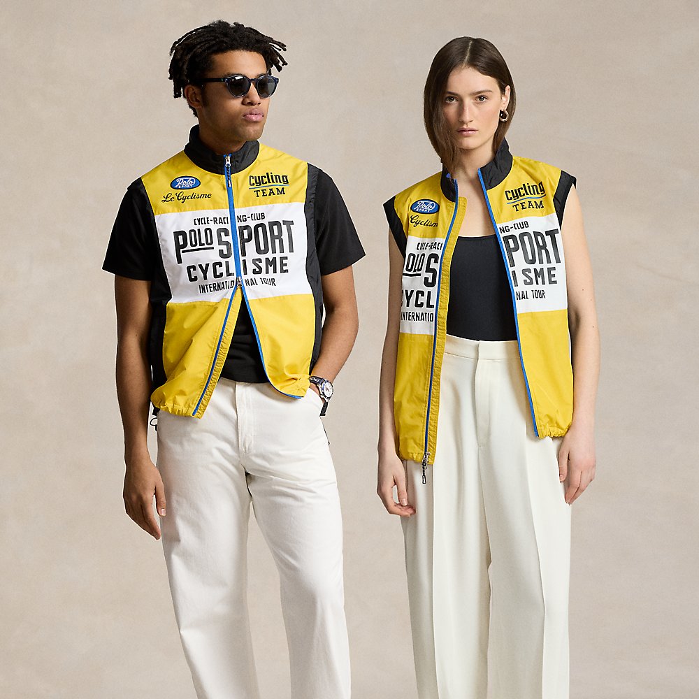 Shop Ralph Lauren Polo Sport Water-resistant Vest In Yellow/white/black