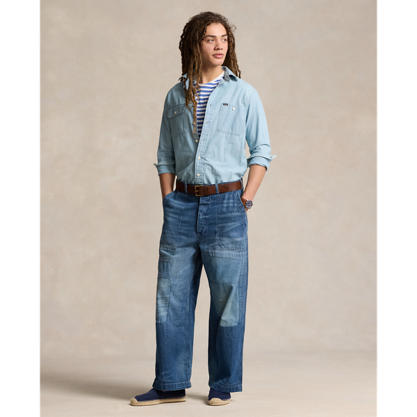 Ralph Lauren Relaxed Fit Distressed Jean In Backstay